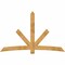 Ekena Millwork Alberta Rough Sawn Timber Gable Bracket, Western Red Cedar, 96"W x 60"H x 2"D x 6"F, 15/12 Pitch GBW096X60X0206ALB00RWR - alternate 1